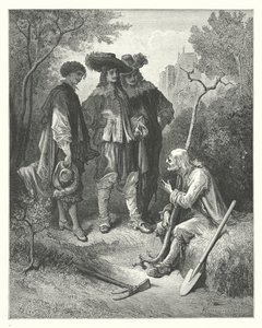 Le favole di La Fontaine: Il vecchio e i tre giovani da Gustave Dore