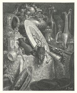 Le favole di La Fontaine: Il topo di città e il topo di campagna da Gustave Dore