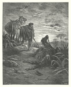 Le Favole di La Fontaine: I Due Muli da Gustave Dore