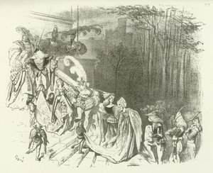 I signori e le signore del castello. Inizio XVI secolo da Gustave Dore