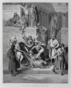 Il martirio di Eleazaro, illustrazione dalla Bibbia di Doré da Gustave Dore