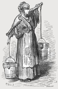 La lattaia, 1872 da Gustave Dore