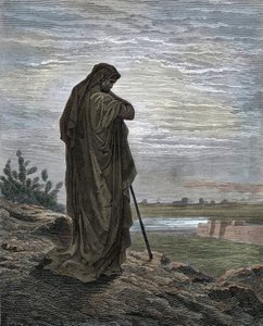 Il Profeta Amos Incisione da "La Bibbia" di Gustave Dore (1832-1883) da Gustave Dore