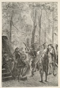 Le celebrazioni del matrimonio di Sir Gareth, da Stories of the Days of King Arthur di Charles Henry Hanson, pub.1898 da Gustave Dore