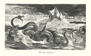 Il serpente di mare (incisione) da Gustave Dore