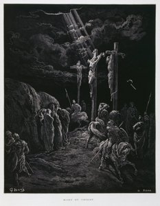 La morte di Cristo sulla croce, Illustrazione dalla Bibbia di Doré da Gustave Dore