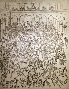 Il mondo capitalista frenetico alla Borsa di Parigi, di Gustave Doré da Gustave Dore