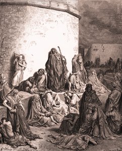 Il popolo piange su Gerusalemme - Bibbia da Gustave Dore