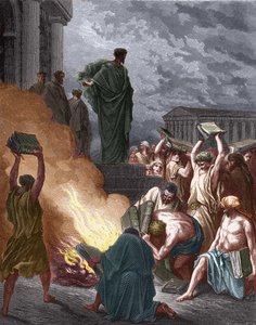La predizione di San Paolo a Efeso. Gli ebrei che si dedicavano all