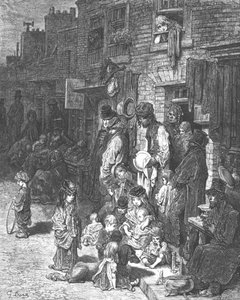 Wentworth Street, Whitechapel, 1872 da Gustave Dore