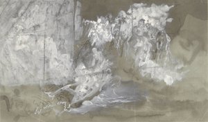Nuvole con figure fluttuanti
