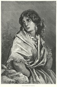 Giovane donna di Valencia (incisione)