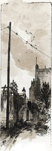 Viale tra avenue de Versailles e la riva della Senna, quartiere Auteuil, Parigi da Gustave Fraipont