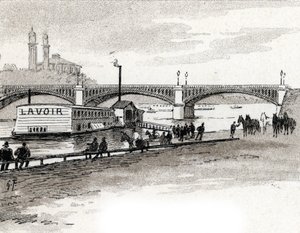 Veduta del ponte Grenelle a Parigi da Gustave Fraipont