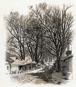 Veduta del nuovo magazzino di rue Léopold, Bercy, Parigi da Gustave Fraipont