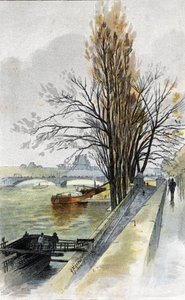 Veduta del ponte Solferino dal Quai d