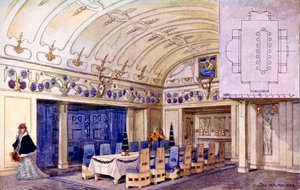 Sala da Pranzo Tedesca, inizio XX secolo da Gustave Halmhuber