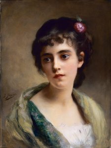 Testa di ragazza da Gustave Jacquet