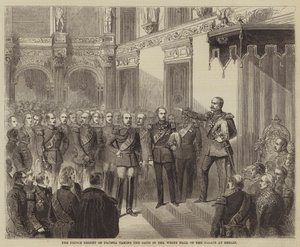 Il principe reggente di Prussia che presta giuramento nella Sala Bianca del palazzo di Berlino da Gustave Janet