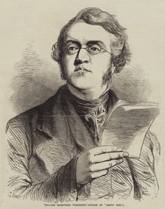William Makepeace Thackeray, autore di Vanity Fair da Gustave Janet