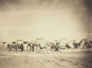 Accampamento di artiglieria, Camp de Châlons da Gustave Le Gray