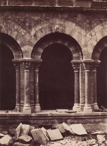 Cattedrale di Notre-Dame, dettaglio del chiostro, Le Puy da Gustave Le Gray