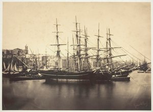 Navi nel porto di Sète da Gustave Le Gray
