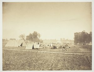 Tende e attrezzature militari, Camp de Châlons da Gustave Le Gray