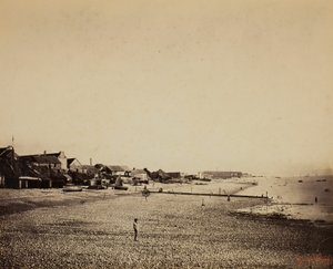 La spiaggia a Sainte-Adresse da Gustave Le Gray