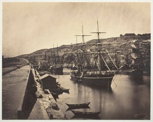 Il porto e la città di Sète-Mediterraneo da Gustave Le Gray