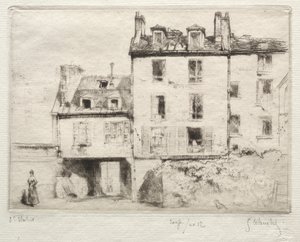 La rue Lacépède: il cortile dell