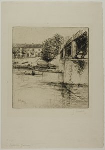 Il ponte a Fournay, di lato da Gustave Leheutre