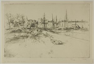 Il nuovo molo a La Rochelle da Gustave Leheutre