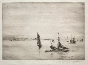 La strada di La Rochelle da Gustave Leheutre