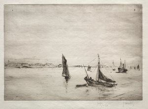 La strada di La Rochelle da Gustave Leheutre