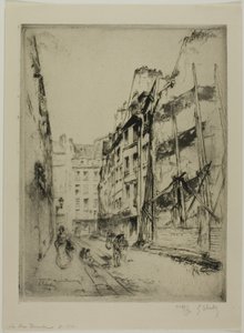 La Rue Domat, Parigi da Gustave Leheutre