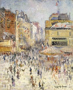 Festa della Bastiglia a Rue de Clignancourt, Parigi da Gustave Loiseau