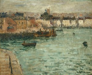 Davanti al porto di Dieppe, 1918-1920 da Gustave Loiseau