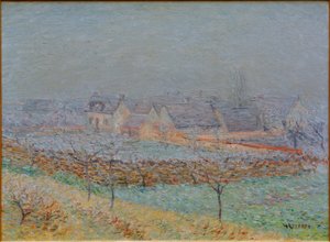 Il villaggio in primavera - Valle della Senna a Damps da Gustave Loiseau