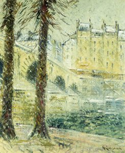 Il Pont Marie nella neve, c.1926 da Gustave Loiseau