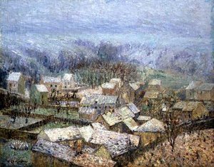 Inverno a Pontoise da Gustave Loiseau