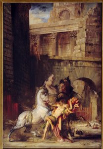 Diomede divorato dai suoi cavalli da Gustave Moreau