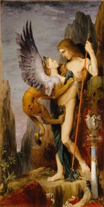 Edipo e la Sfinge da Gustave Moreau