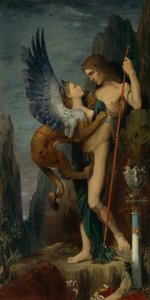 Edipo e la Sfinge, 1864 da Gustave Moreau