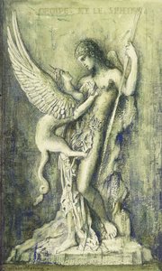 Edipo e la Sfinge da Gustave Moreau