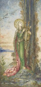 Santa Cecilia, ca. 1890-95 da Gustave Moreau