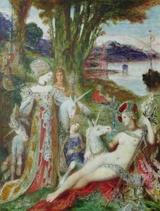 Gli unicorni da Gustave Moreau