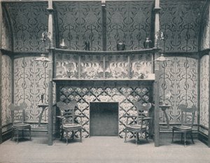 Ingle-Nook progettato da G. Serruier, 1898 da Gustave Serrurier Bovy