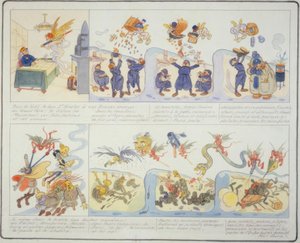 Prima guerra mondiale / Natale 1916 / caricatura francese da Gustave Wendt