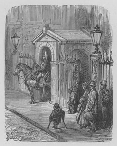 Horse-Guard di Guardia Davanti al Palazzo della Regina da Gustave after Dore